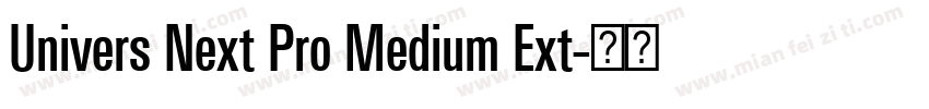 Univers Next Pro Medium Ext字体转换